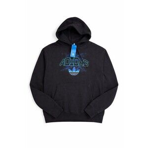 ADIDAS ORIGINALS $65 Men's Trefoil Hoodie Sweatshirt NEW Black Charcoal Size M